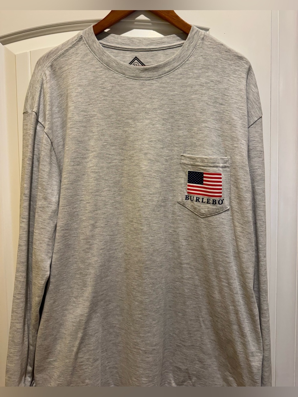 Burlebo “Raised On Reagan” Long Sleeve Tee Men’s XL * LIKE NEW * - Picture 8 of 8
